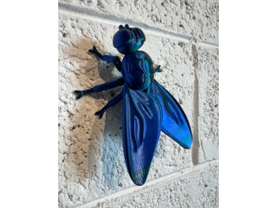 Synthetic fly - blue and green